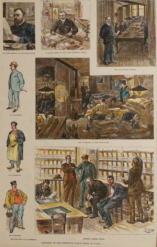 Harper's Weekly: "SKETCHES OF THE DETECTIVE POLICE FORCE OF PARIS"