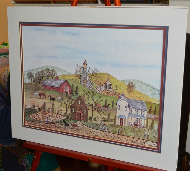 Primitive Country Farm by Christine ????, Matted, Limited Edition 223/300 gallery
