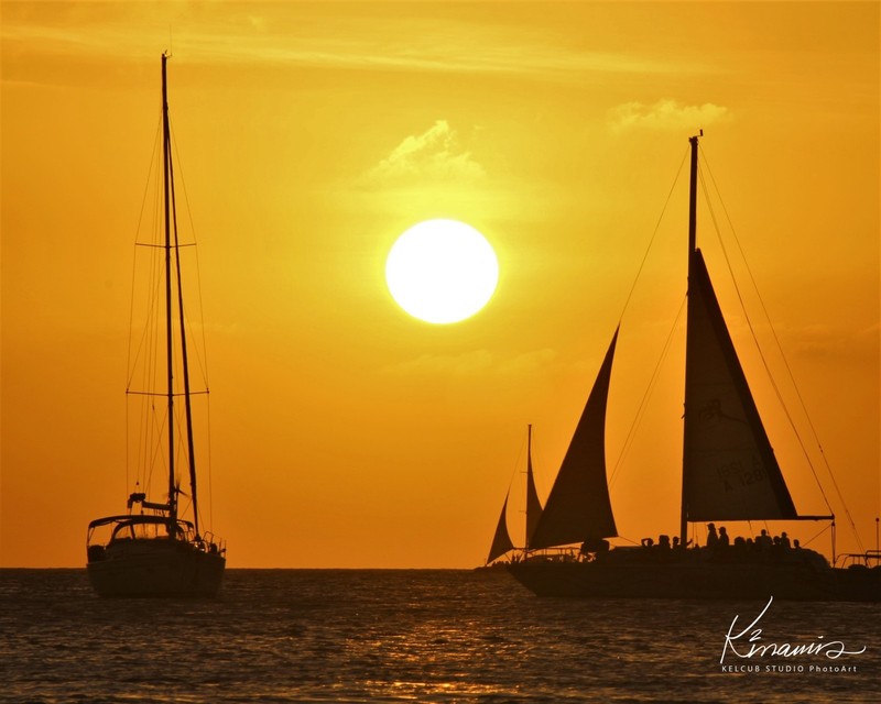Aruba Sunset Photo Artwork Print Original Tranquility Various Sizes & Options