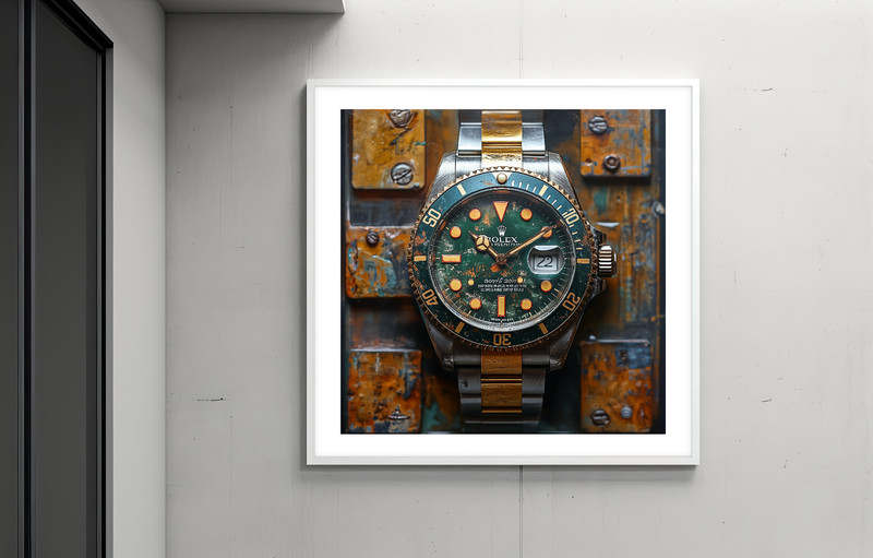 ⌚ Rolex Watch Art 🖼️ | 24x24"| Museum Giclée Print 🎨 | ✍️ 1/25 | COA 🧾 | V58 gallery