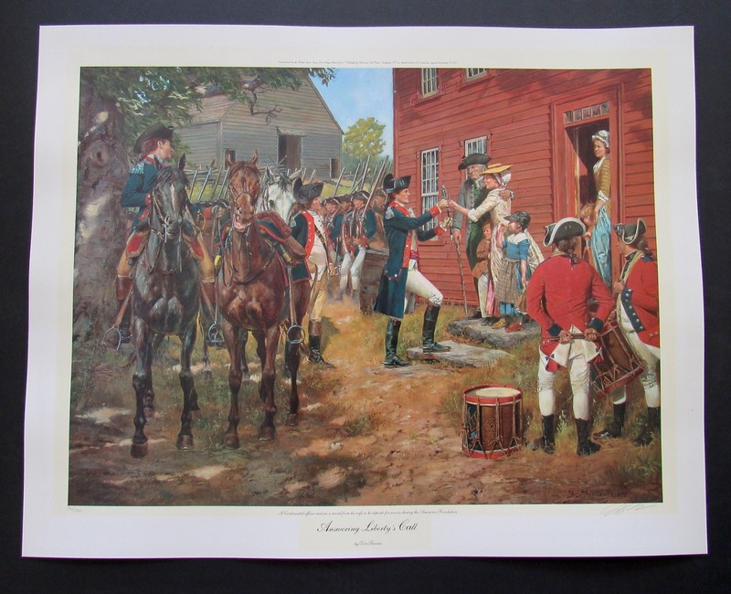 Don Troiani – Answering Liberty’s Call – Revolutionary War Print – UNFRAMED