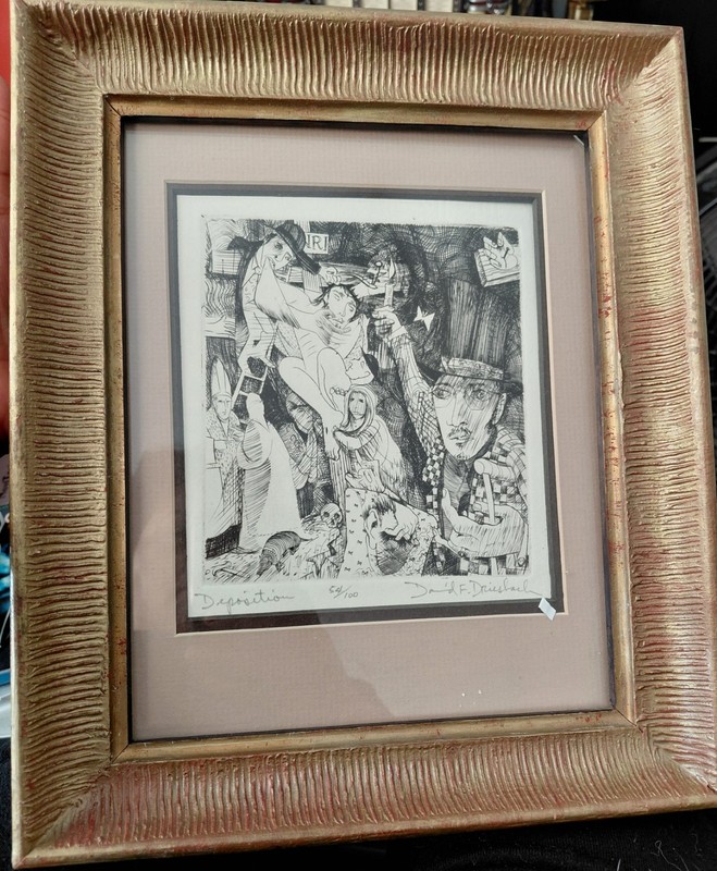 Deposition. David F. DRIESBACH Signed 54/100 Lithograph gallery