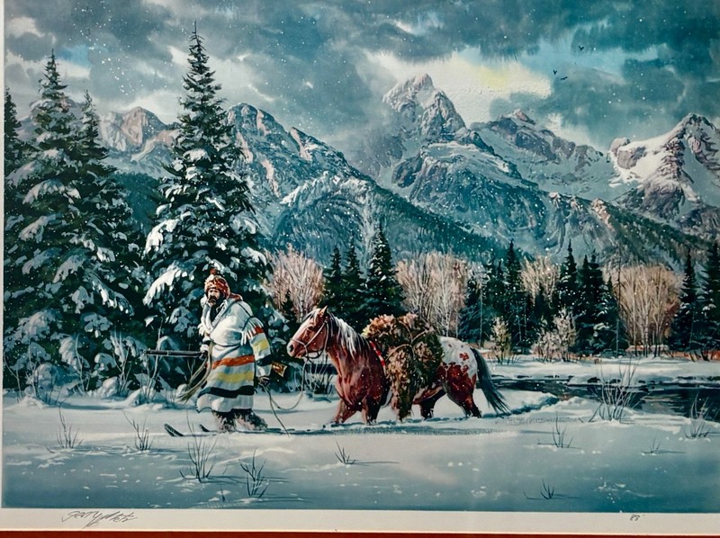Trapper in the Shadows of the Tetons Gerry Metz gallery