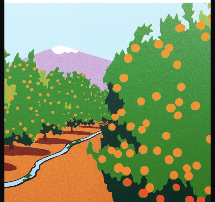 Ken Price Original Print. Untitled (Orange Grove), 1981 gallery