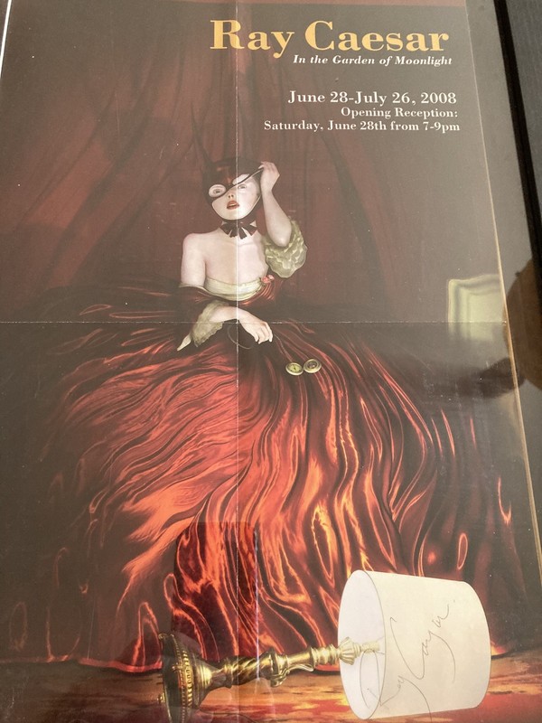SIGNED Ray Caesar Daybreak In The Garden of Moonlight exhibition 2008 Lowbrow gallery