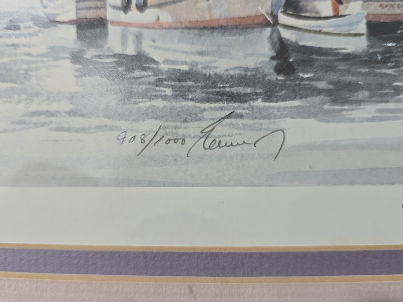 Vintage Ed Emerson Lithograph /1000 Signed By The Artist 8x10 gallery