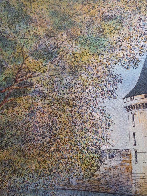 Rolf Rafflewski "Chateau VII" Signed Artist Proof Lithograph On Paper With COA gallery