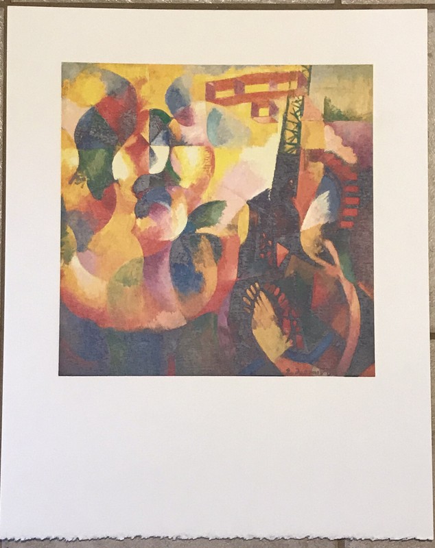 Robert Delaunay Sun Tower Airplane 16×20 Serigraph Albright Knox Gallery