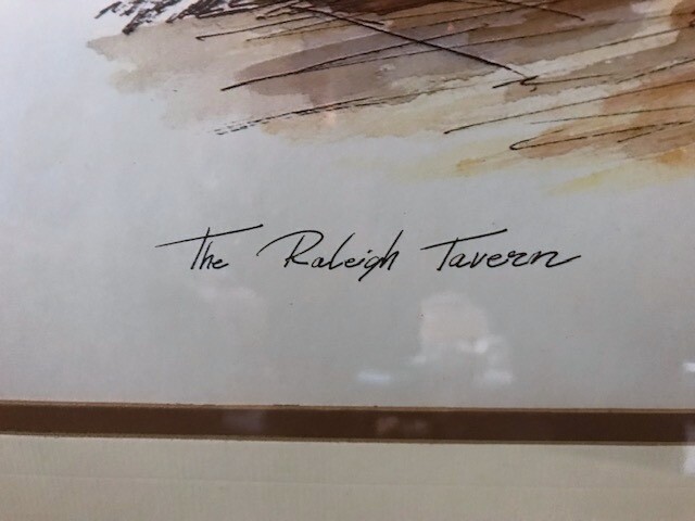 2 Coby Carlson Prints "Bruton Parish Church" & "Raleigh Tavern" Williamsburg, VA gallery