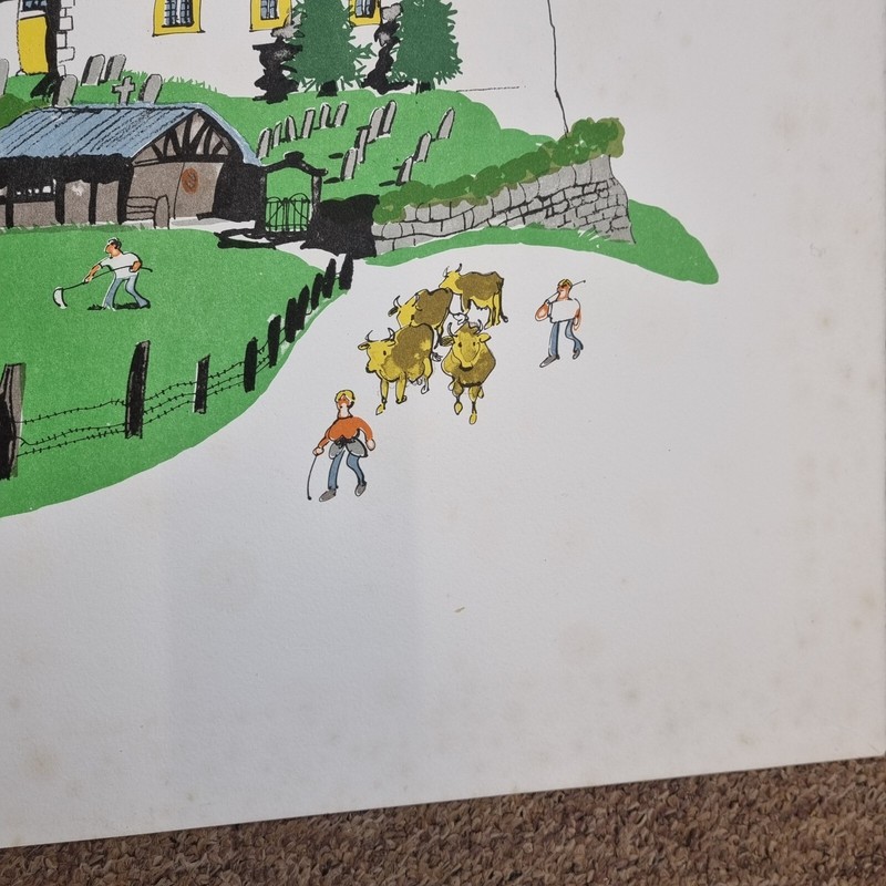 Paul Hogarth Unsigned Colour Print "Gsteig" From Curwen Archive gallery