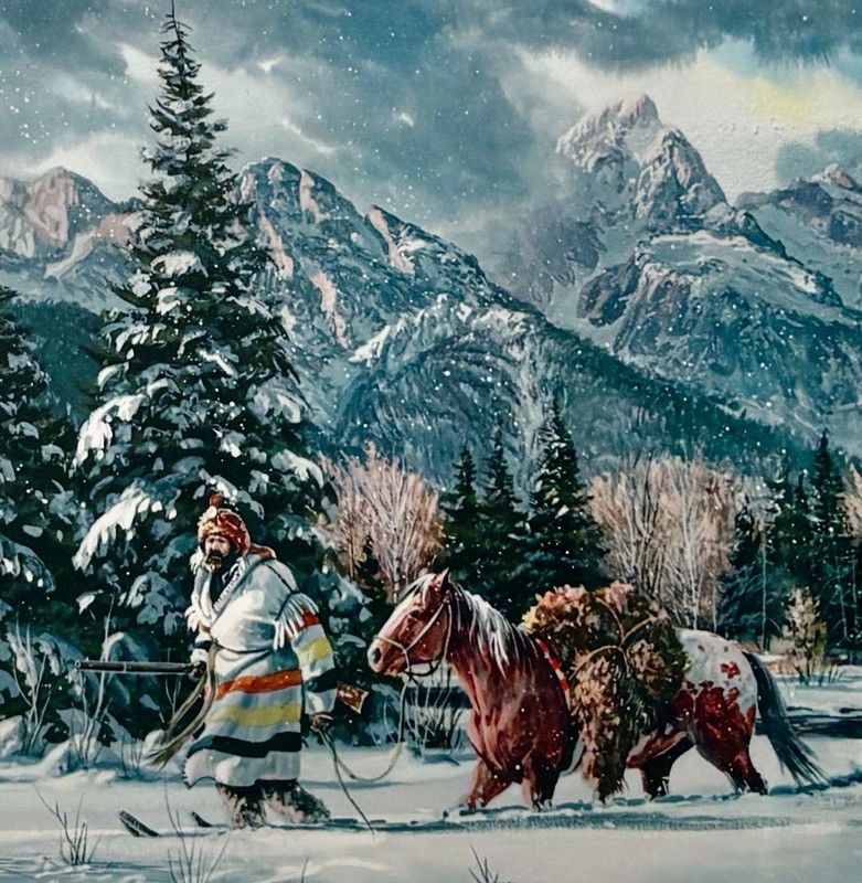 Trapper in the Shadows of the Tetons Gerry Metz gallery