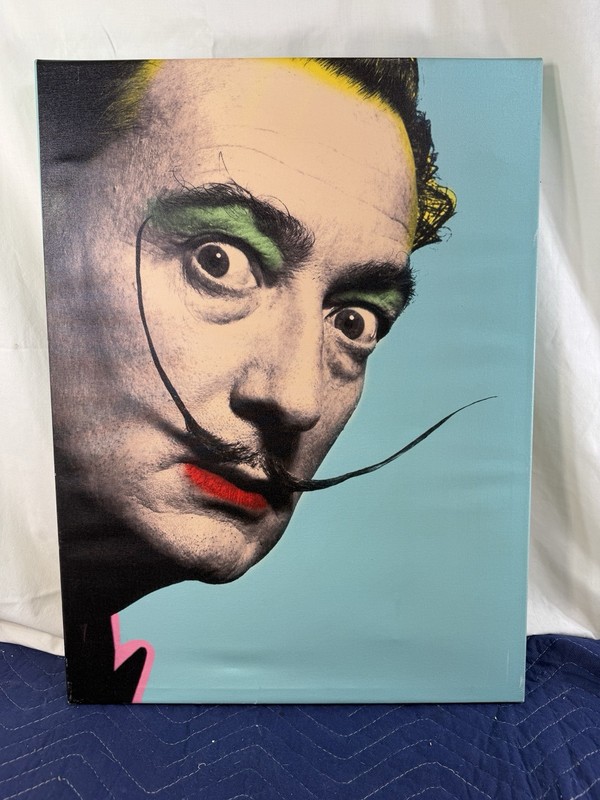 Salvador Dali Portrait Pop Art Canvas Wall Art Surrealist Portrait 18×24 Gallery