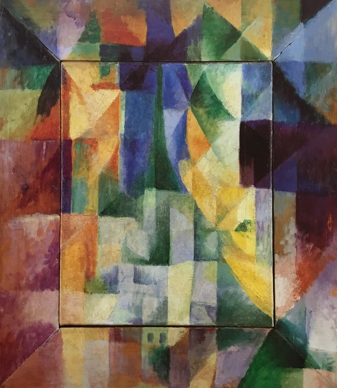 Robert Delaunay Simultaneous Windows on the City Custom Framed Print gallery