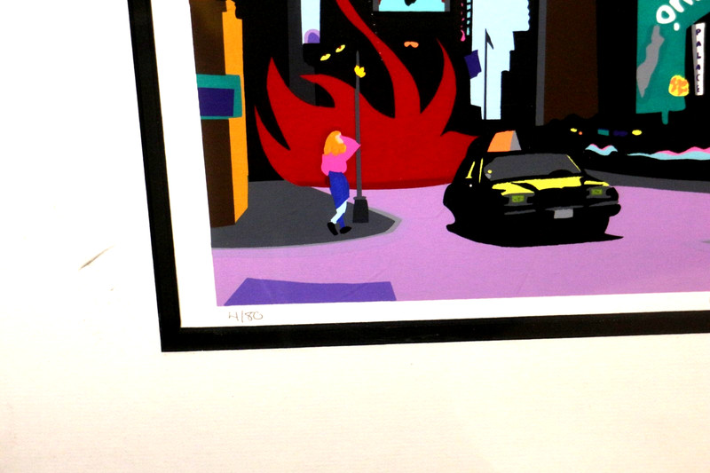 A Ripple in Time Square Serigraph Adrienne Tammara Beck 1992 Signed 4/80 Matted gallery