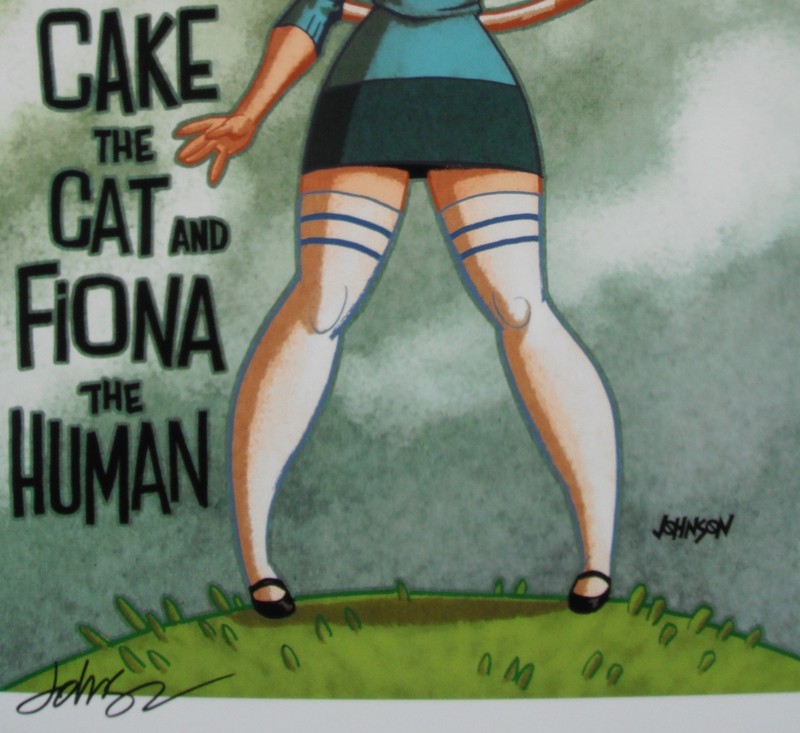 DAVE JOHNSON rare ADVENTURE TIME print SIGNED limited Full COLOR Art LAST ONE! gallery