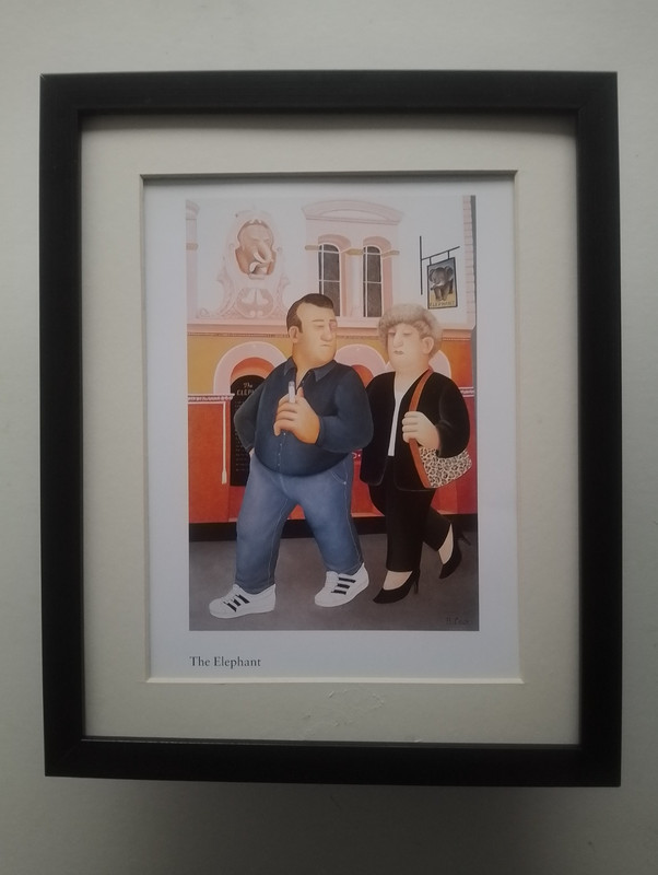 Beryl Cook print ‘The Elephant Pub, Bristol’ FRAMED