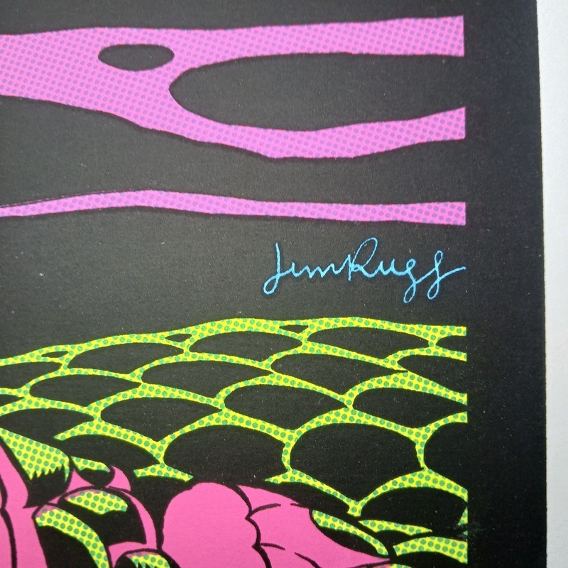 Silkscreen Art Print 18x24 LE #/25 Of 70 Rare JIM RUGG 2014 DRAGON KILLER UV gallery