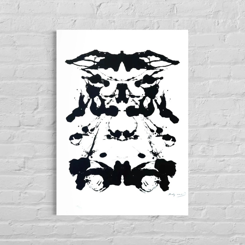 Andy Warhol Rorschach Lithograph on Arches 300gsm 16.5x23in (42×59 cm)