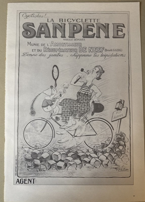 Original 1973 SANPENE Bicycle Poster Print Page 91 French Vintage Cycling Art gallery