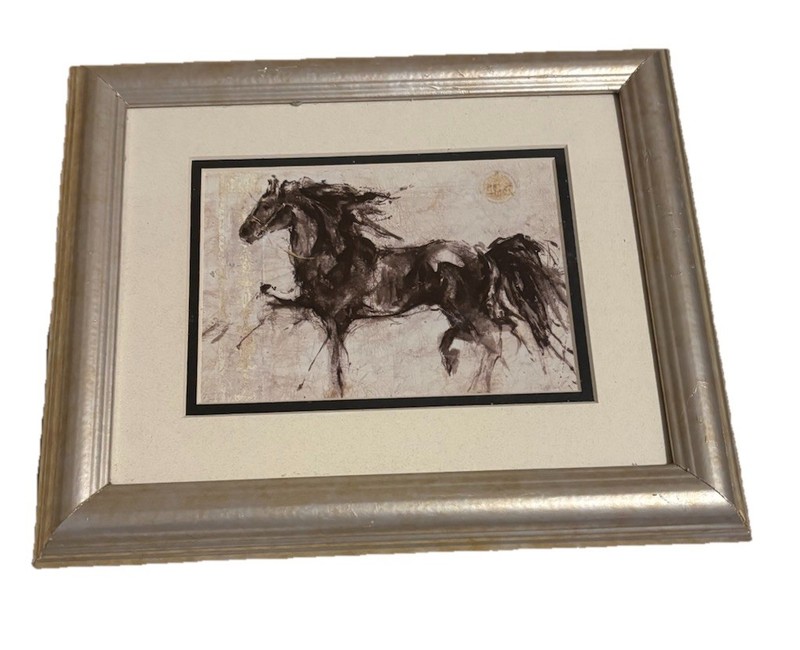 Framed Marta Gottfried Abstract Expressionist Art Print Lepa Zena Dark Horse gallery
