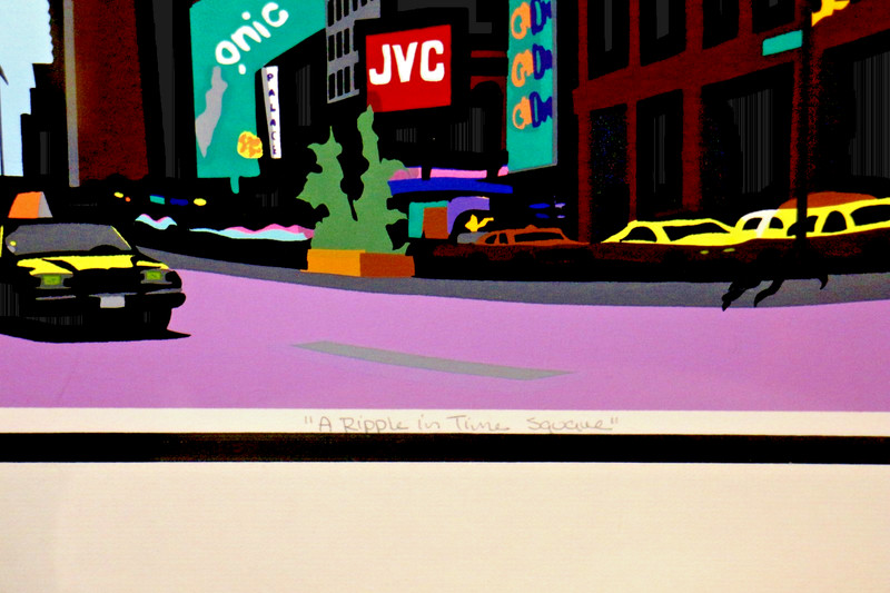 A Ripple in Time Square Serigraph Adrienne Tammara Beck 1992 Signed 4/80 Matted gallery