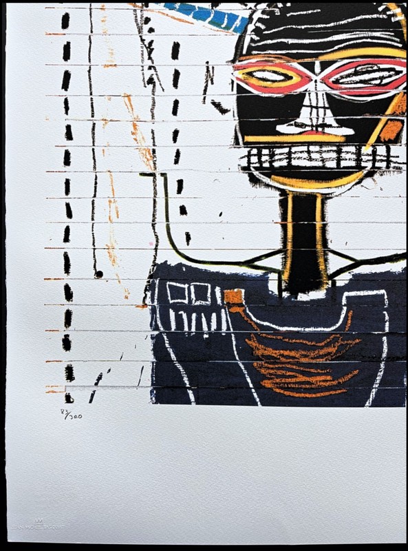 JEAN-MICHEL BASQUIAT - M - signed, numbered edition 83/300, 50x70 cm gallery
