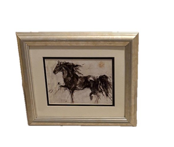 Framed Marta Gottfried Abstract Expressionist Art Print Lepa Zena Dark Horse gallery