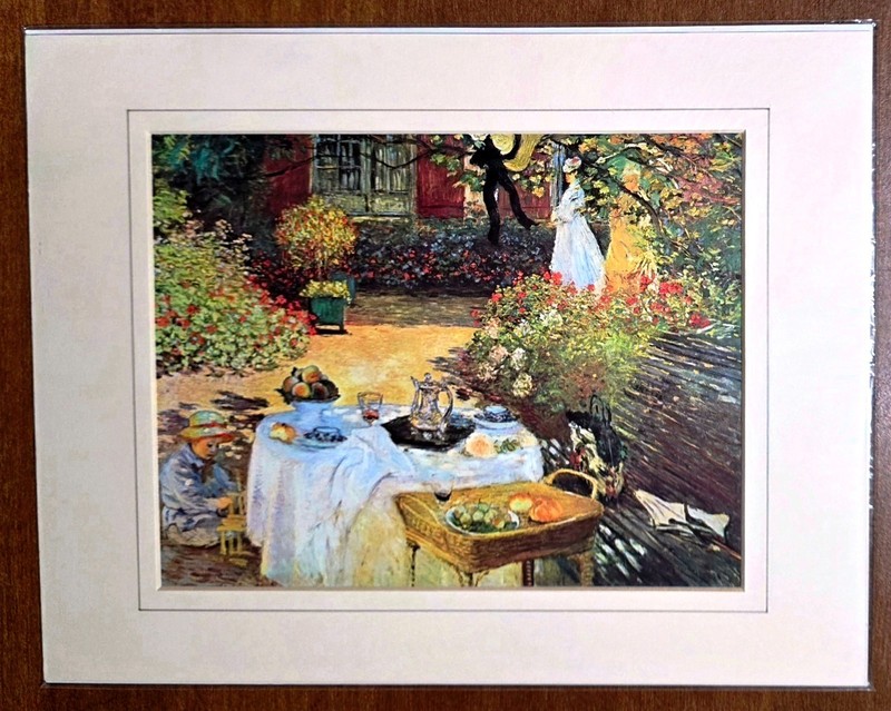 Claude Monet "The Luncheon" AKA The Garden of Monet at Argenteuil Print