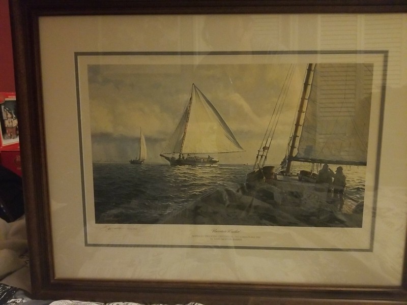 John M. Barber "Uncertain Weather" Limited, Numbered Edition Print, Free Shippin gallery