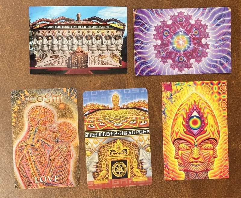 Alex Grey Art Handbill Print Set Psychedelic Poster Vision Crystal Tool Band Art gallery