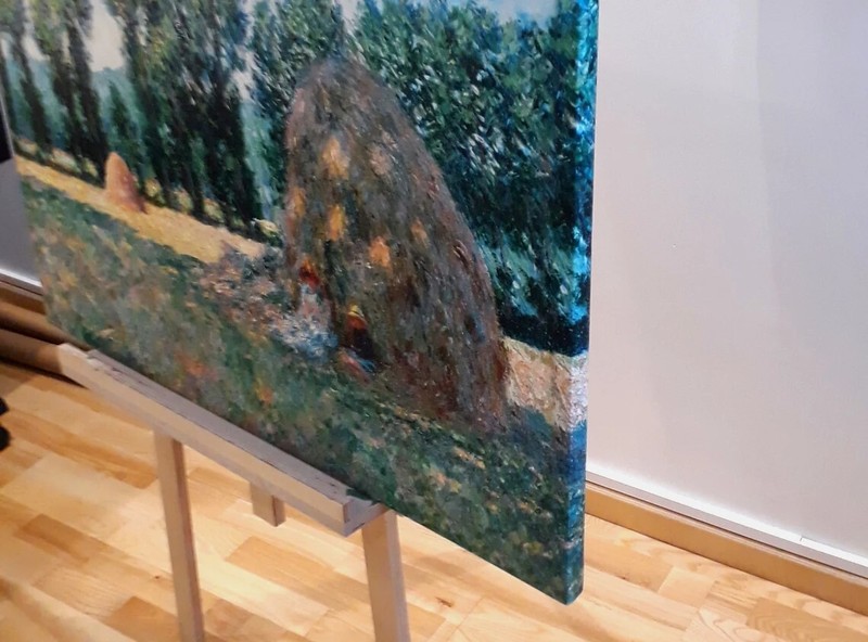 Vincent van Gogh The Harvest 3D Effects Texture Gel Handmade Ready to hang gallery