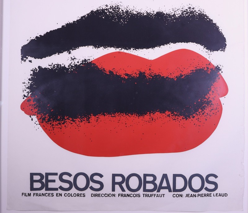 ORIGINAL 1968 Rene Azcuy Silkscreen Poster - François Truffaut's "Besos Robados" gallery