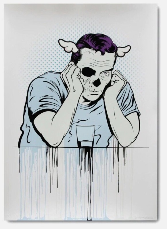D*FACE / DFACE – Left For Dead – Signed Limited Edition Screenprint / Street Art