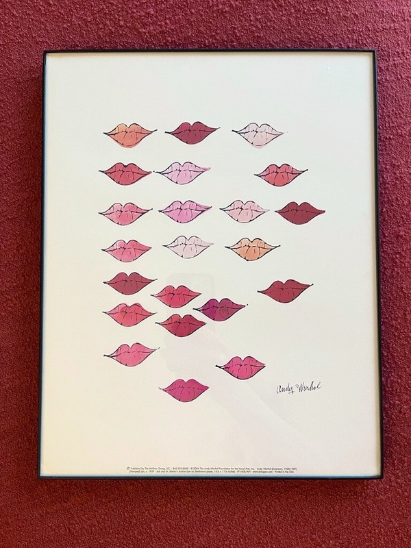 Andy Warhol (Stamped) Lips, 1959 - Offset Lithograph Signed in Plate