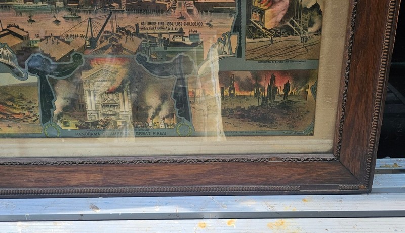 America's Great Fires 1905 Framed Lithograph gallery