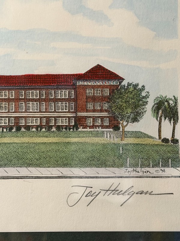Joy Hulgan Leon High School Framed Art Print Signed Numbered 200/1000 Tallahasse gallery
