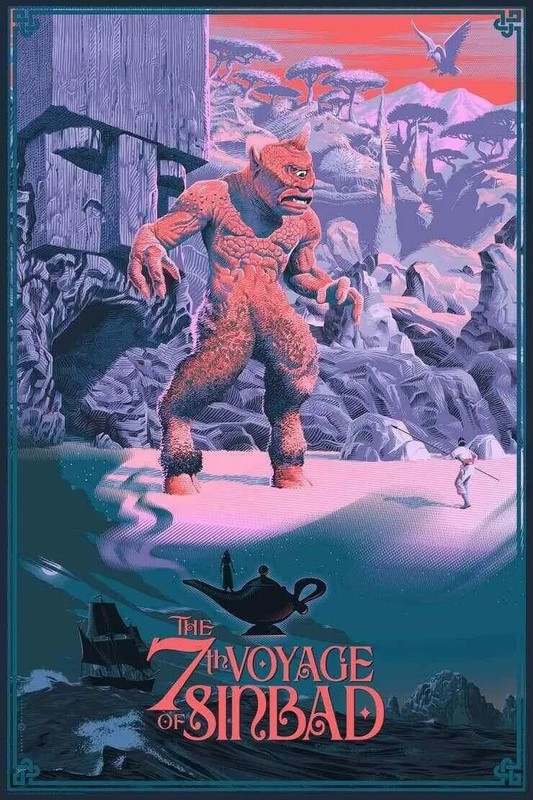 7th Voyage Of Sinbad Varian Print By Laurent Durieux Mondo Artist Poster