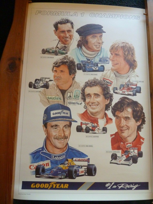 Goodyear Art Print – #1 in Racing – Formula 1 Champions. 1 of 2.