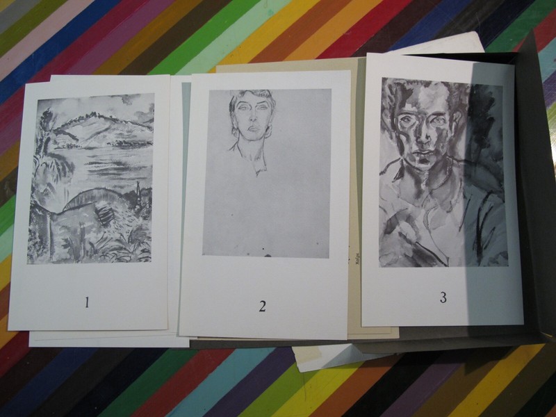 vtg 1960s EE Cummings Sketches and Watercolors Catalogue Gotham Book Mart gallery