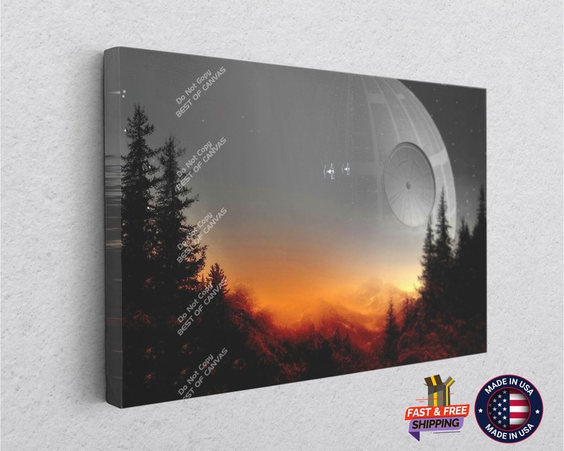 Galaxy Wars, Stars Battle Planet Destroyer Poster Canvas Print Art Home Decor