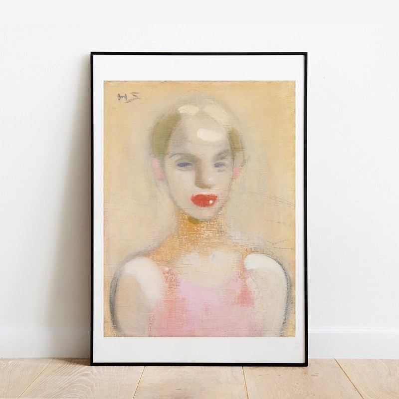 Schjerfbeck Circus Girl 1916 fine art print poster gallery wall Art home decor