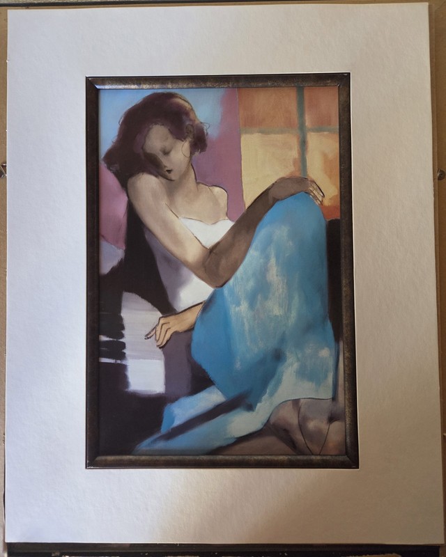 Gholam Yunessi Seated Woman Figure – 2003 Women On Piano