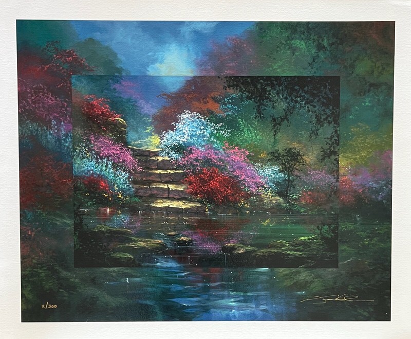 James Coleman GARDEN STEPS Hand Signed Limited Edition Serigraph Art gallery