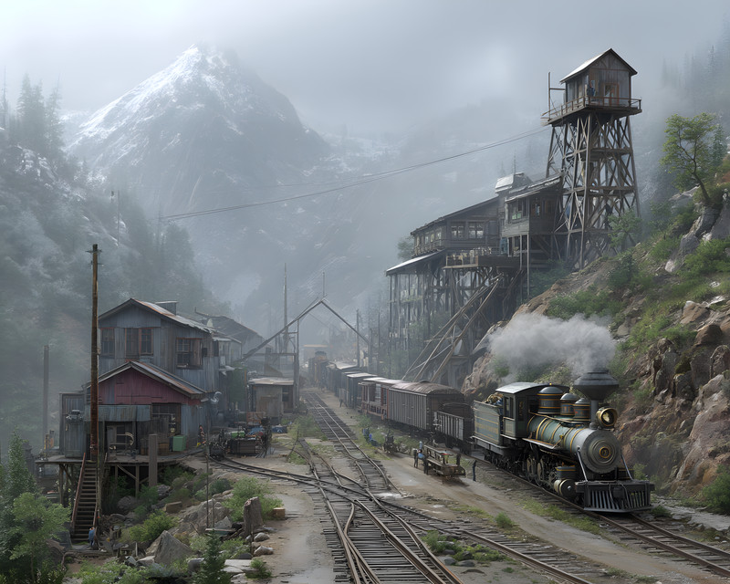 8×10 Train & Railroad Art Print – 309988952