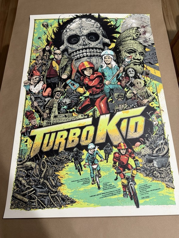 TURBO KID by Mondo Artist GRAHAM ERWIN /25 24×36 Screen Print BONUS ORIGINAL ART