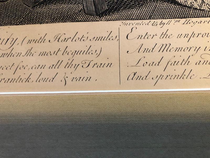 Antique William Hogarth Heath Edition plate 2 A RAKE'S Progress engraving gallery