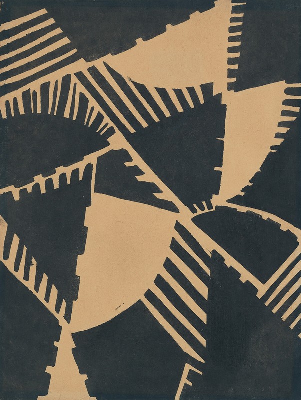Otto Freundlich – Composition (1936-38) Monogrammed – 17″ x 22″ Fine Art Print