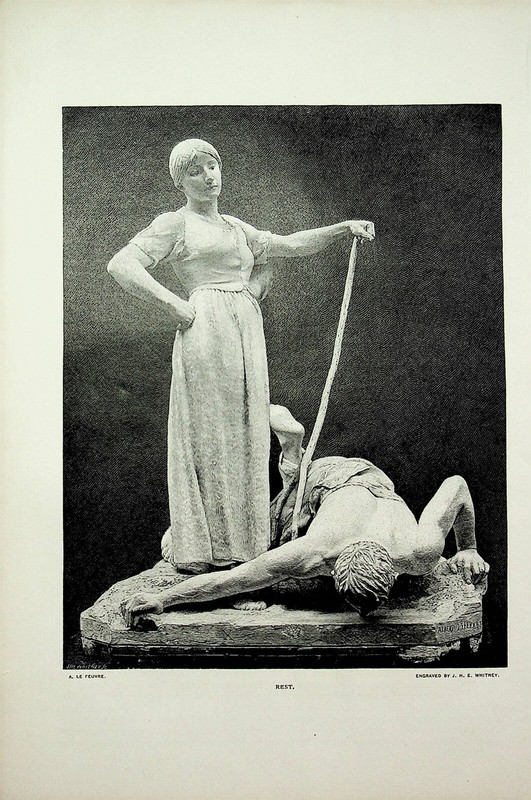 Rest, By A Le Feuvre, Sculpture, Book Illustration (Print), 1886/7