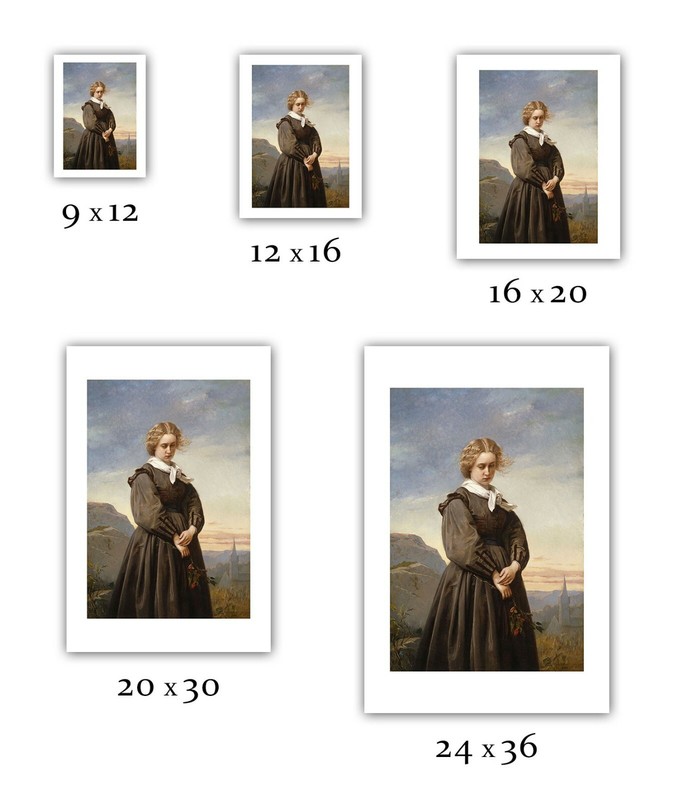 Constant Mayer : "Love's Melancholy" (1866) — Giclee Fine Art Print gallery
