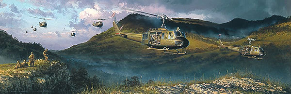 William Phillips THE LONG GREEN LINE, UH-1 Helicopter, Viet Nam War A/P #91/100